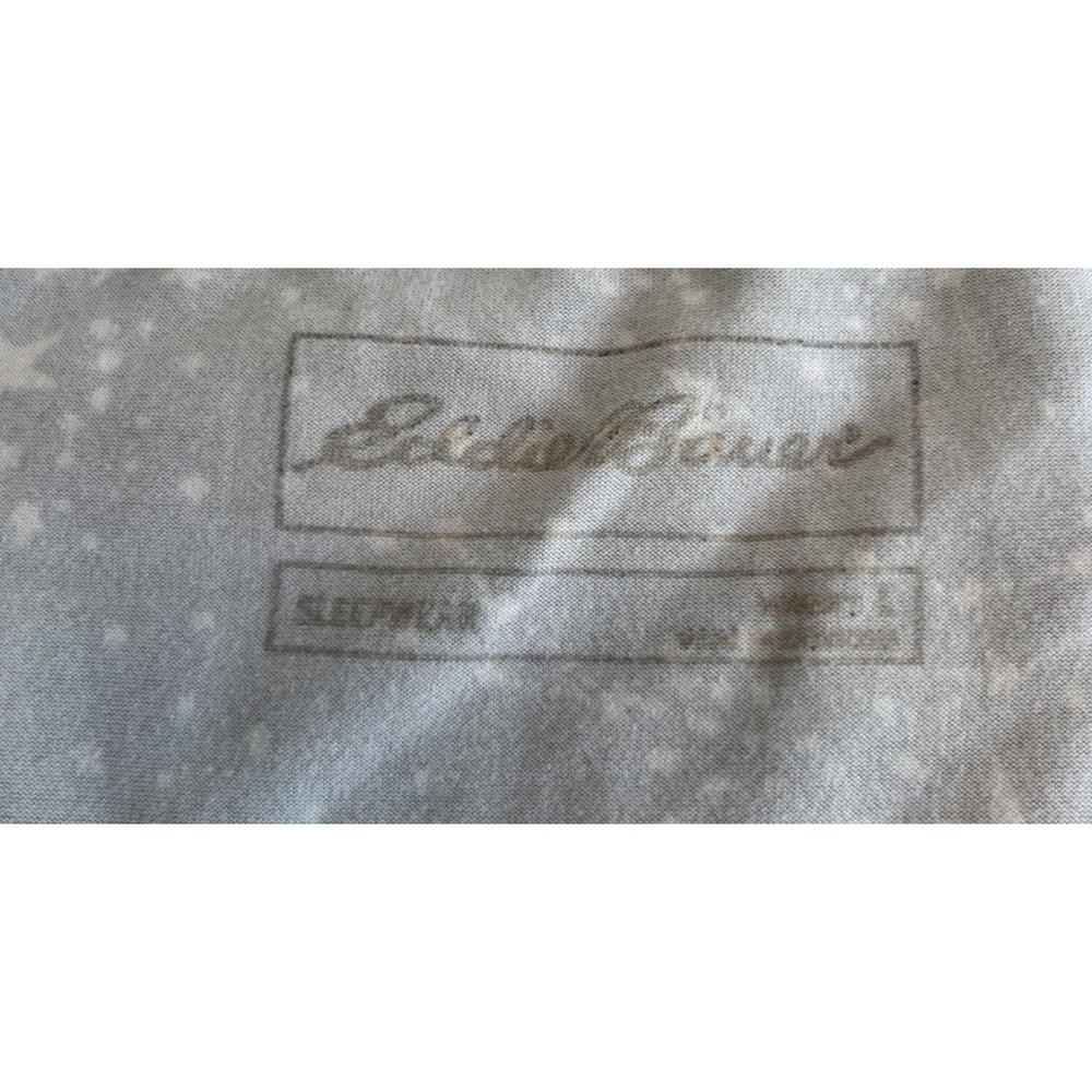 Eddie Bauer Pajama Top Women's Large Gray Star - Picture 4 of 11